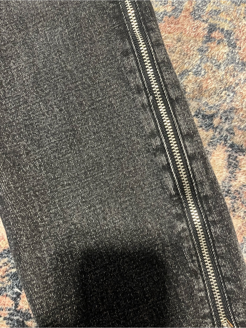 Abercrombie & Fitch Black Washed High-Rise Ankle Zip Jeans - Picture 8 of 8